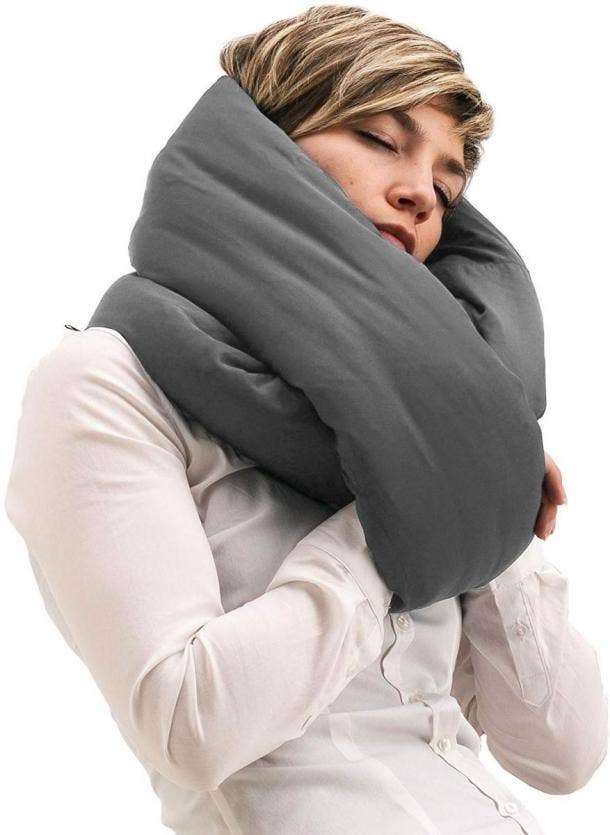 Convertible travel pillow store scarf